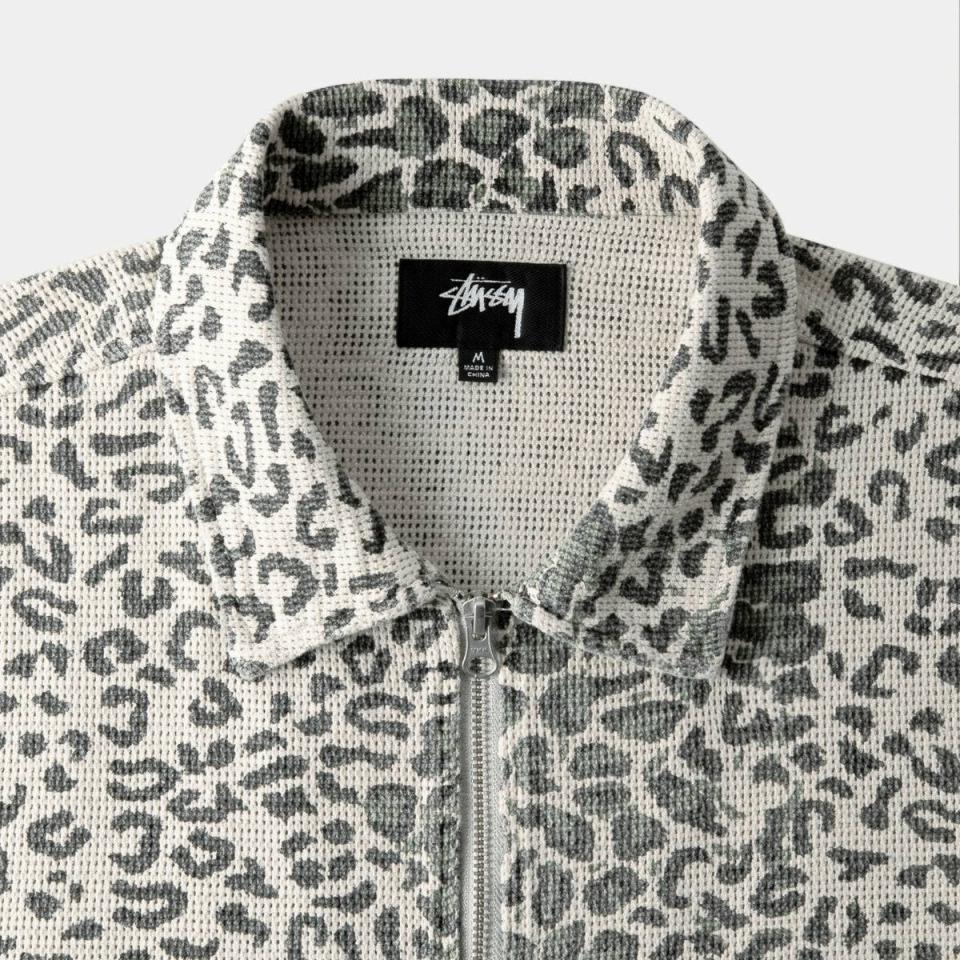 LEOPARD MESH ZIP JACKET | Stüssy Mens Outerwear – Chanellalex